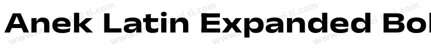 Anek Latin Expanded Bold字体转换